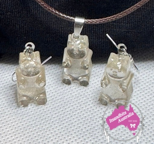 Gummy-Bear Necklace & Earring set