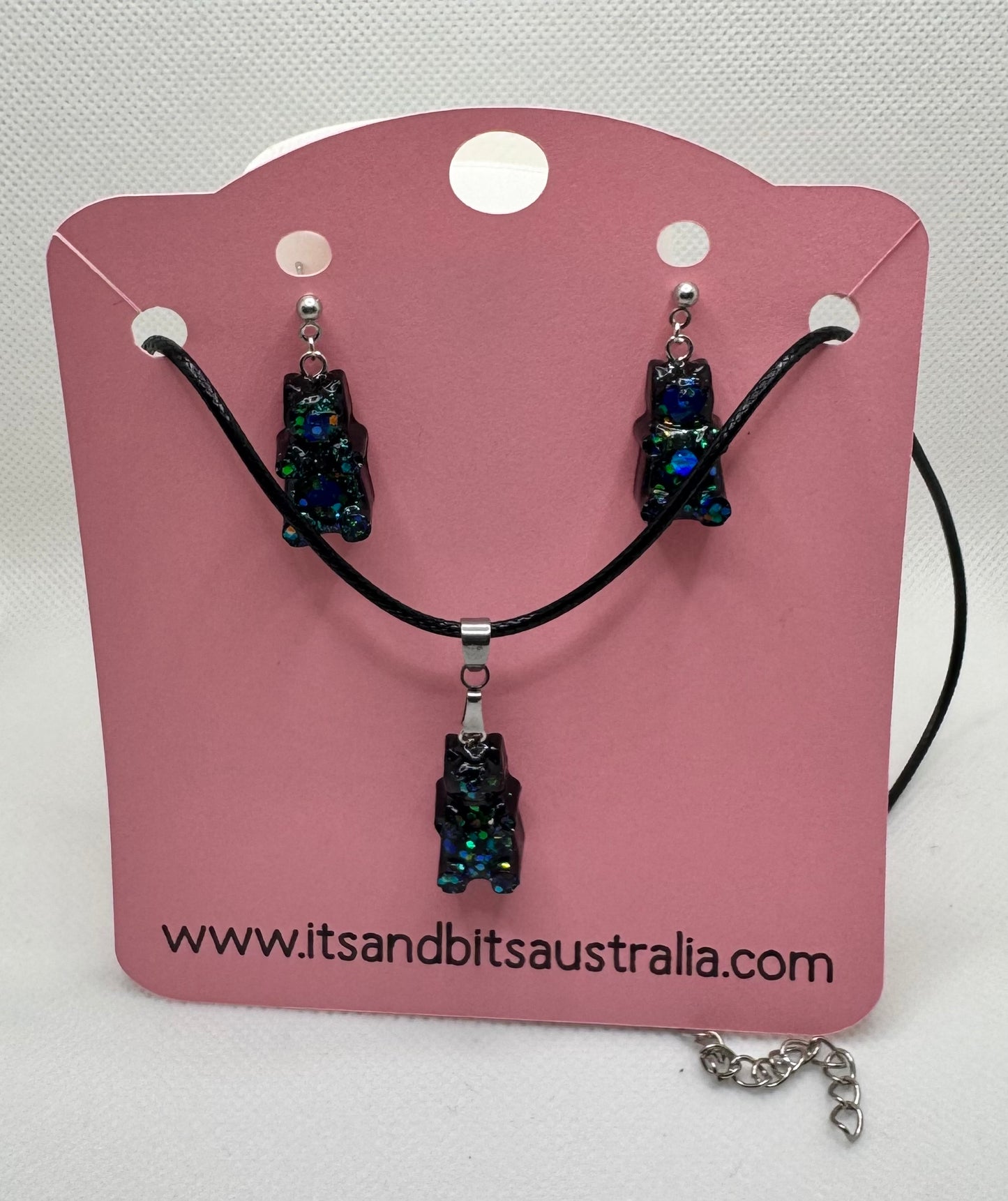 Gummy-Bear Necklace & Earring set