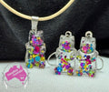 Gummy-Bear  Necklace & Earring set