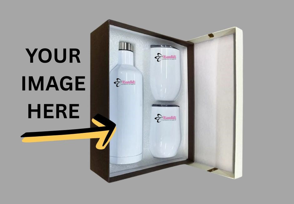 Sublimation Wine Bottle and Tumbler Set